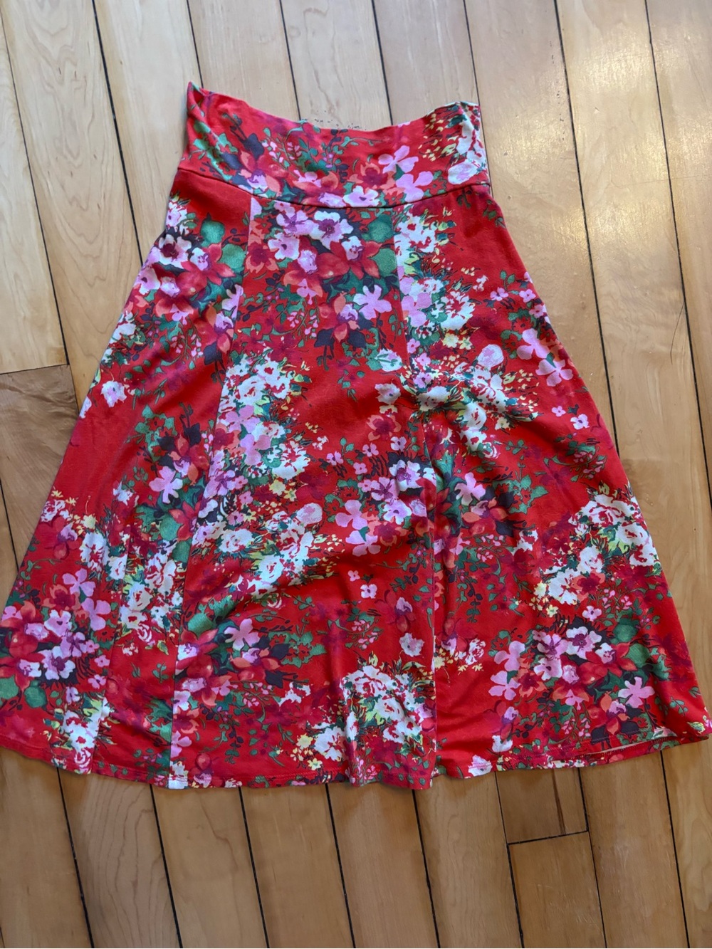 Salaam Floral A-Line Stretchy Skirt